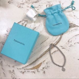 Tiffany & Co. mini heart tag bead bracelet